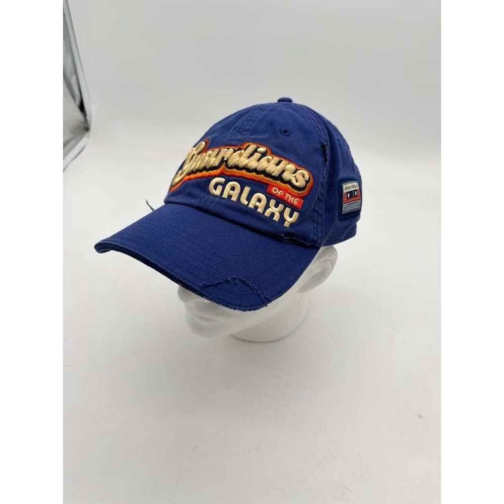 Guardians of the Galaxy Hat Cap Blue Strap Back Disney Parks Adjustable Casual